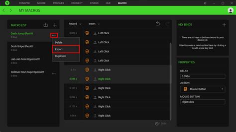 Select the mouse or keyboard you want to add a macro to. . Razer synapse jitter aim macro